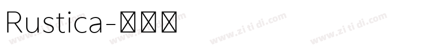 Rustica字体转换