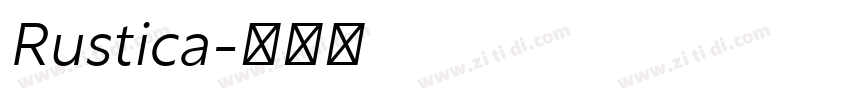 Rustica字体转换