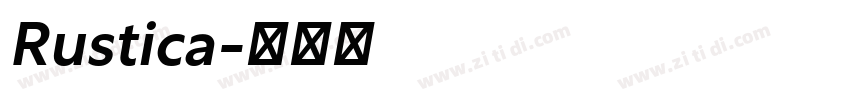 Rustica字体转换