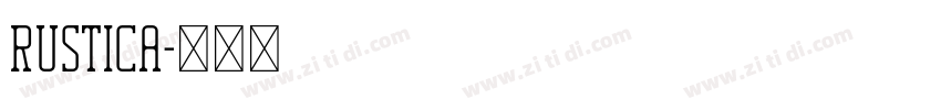 Rustica字体转换