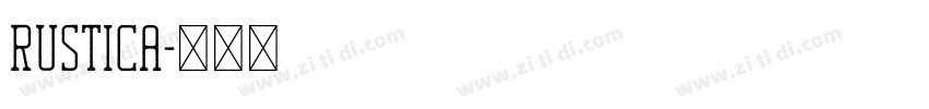 Rustica字体转换
