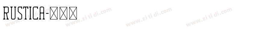 Rustica字体转换