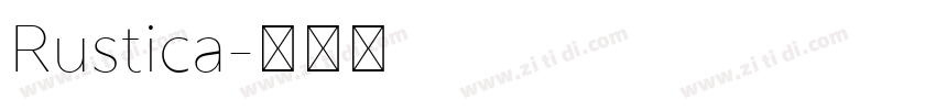 Rustica字体转换