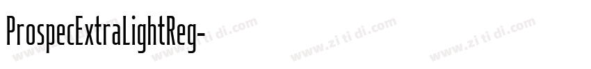 ProspecExtraLightReg字体转换