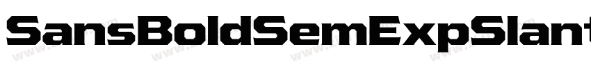 SansBoldSemExpSlante字体转换