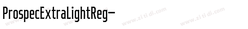 ProspecExtraLightReg字体转换