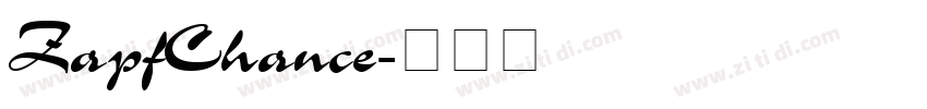 ZapfChance字体转换