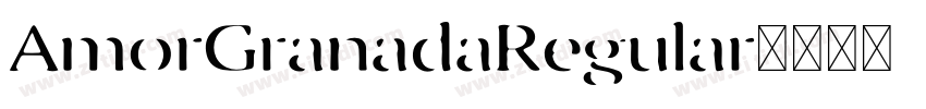 AmorGranadaRegular字体转换