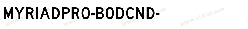 myriadpro-Bodcnd粗体字体转换
