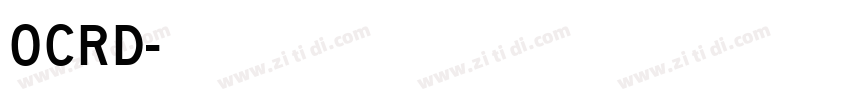ocrd系列字体转换