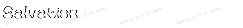 Salvation字体转换