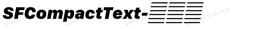SFCompactText字体转换