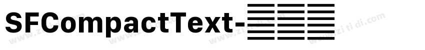 SFCompactText字体转换