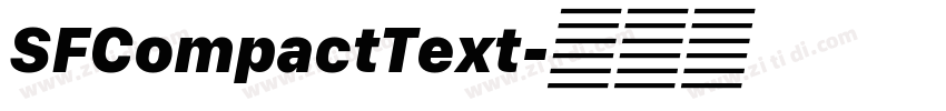 SFCompactText字体转换