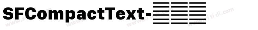 SFCompactText字体转换
