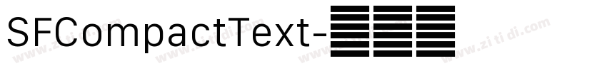 SFCompactText字体转换