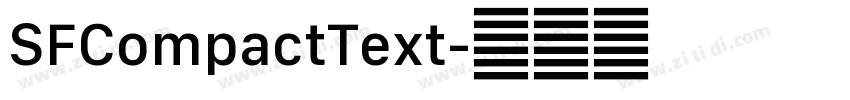 SFCompactText字体转换