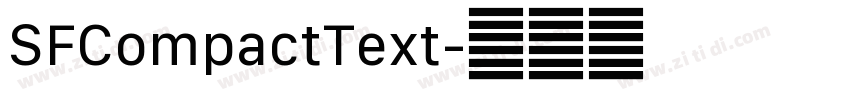 SFCompactText字体转换