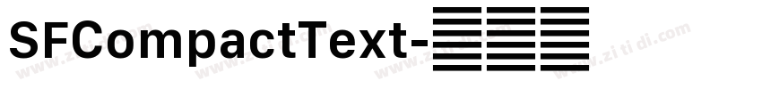 SFCompactText字体转换