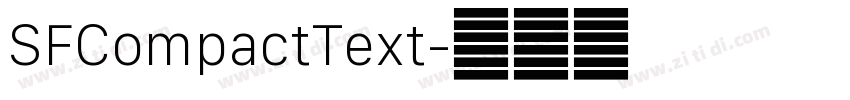 SFCompactText字体转换