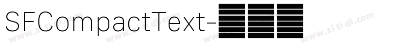 SFCompactText字体转换