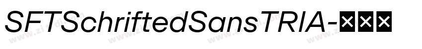SFTSchriftedSansTRIA字体转换