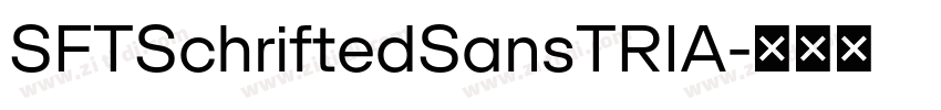 SFTSchriftedSansTRIA字体转换