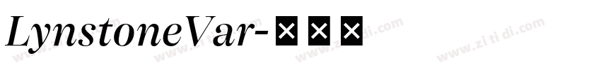 LynstoneVar字体转换