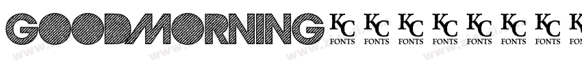 GoodMorning英文字体字体转换