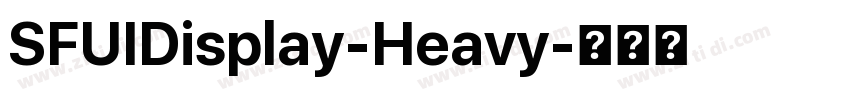 SFUIDisplay-Heavy字体转换