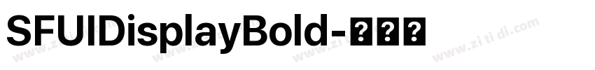 SFUIDisplayBold字体转换