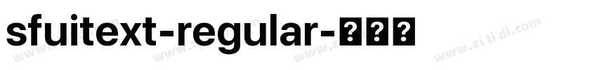 sfuitext-regular字体转换