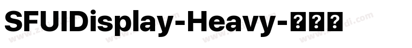 SFUIDisplay-Heavy字体转换