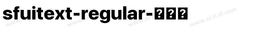 sfuitext-regular字体转换