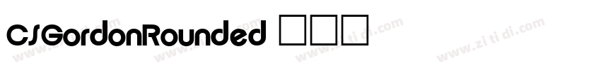 CSGordonRounded字体转换