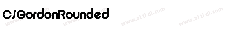 CSGordonRounded字体转换