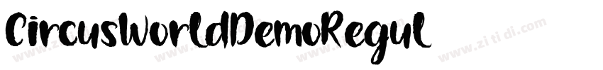 CircusWorldDemoRegul字体转换