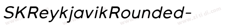 SKReykjavikRounded字体转换