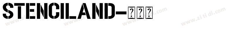 stenciland字体转换