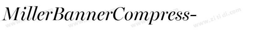 MillerBannerCompress字体转换