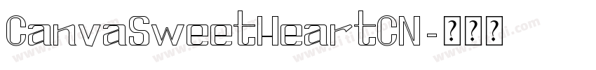 CanvaSweetHeartCN字体转换