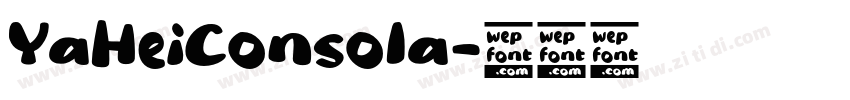 YaHeiConsola字体转换