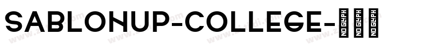 SablonUp-College字体转换