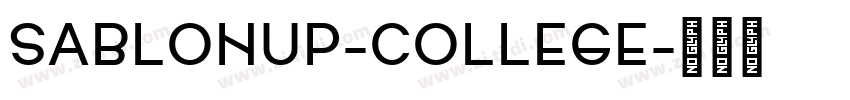 SablonUp-College字体转换