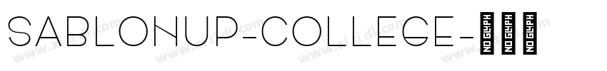 SablonUp-College字体转换