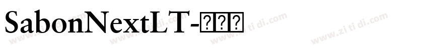 SabonNextLT字体转换