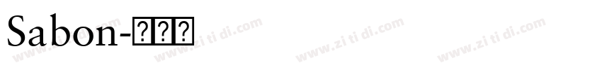 Sabon字体转换