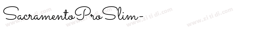 SacramentoProSlim字体转换