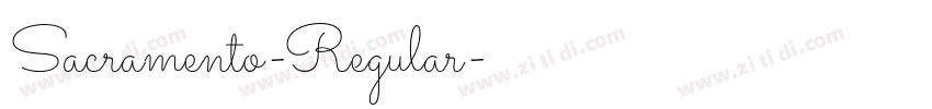 Sacramento-Regular字体转换