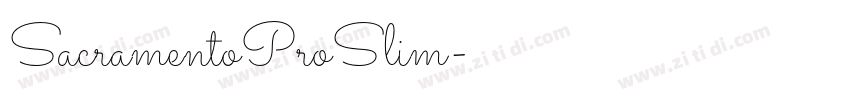 SacramentoProSlim字体转换